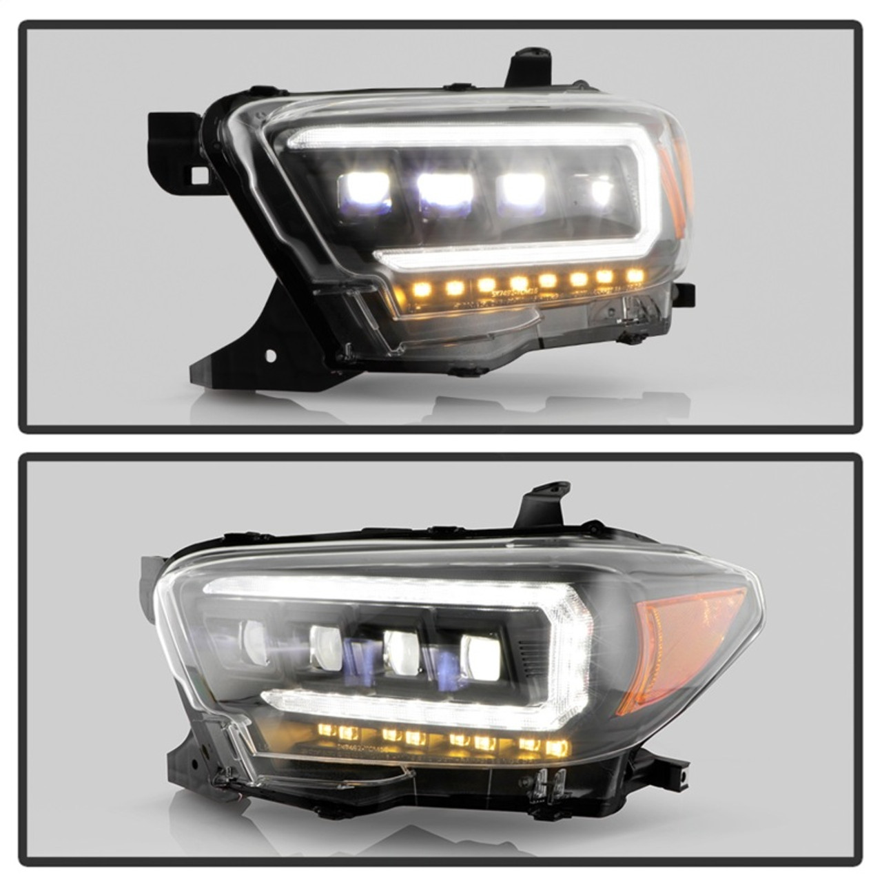 Spyder 16-20 Toyota Tacoma LED Model Only High-Power LED Headlights - Black PRO-YD-TT16LEDAP-BK - 5088390