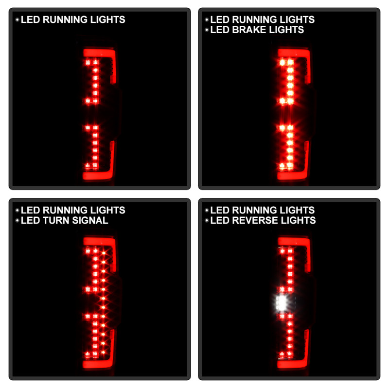 Spyder Apex 20-21 Ford F250 SD (LED Model Only) LED Tail Lights - Black (ALT-YD-FS20LEDBS-LED-BK) - 5088642