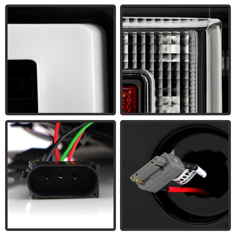 Spyder 20-21 Ford F250 Superduty LED Tail Lights - Black (ALT-YD-FS20HAL-LED-BK) - 5088659