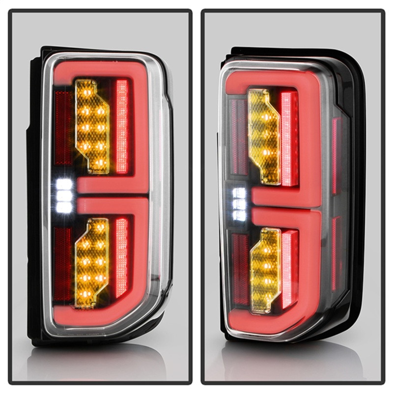Spyder 21-23 Ford Bronco (Factory LED Model Only) LED Tail Lights - Black (ALT-YD-FB21LED-LED-BK) - 5088765