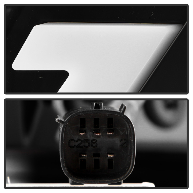 Spyder 21-23 Ford F150 (Factory Halogen) Light Bar LED Tail Lights - Black (ALT-YD-FF15021HAL-BK) - 5088772