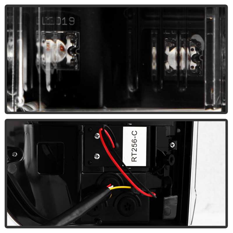 Spyder 21-23 Ford F150 (Factory Halogen) Light Bar LED Tail Lights - Black (ALT-YD-FF15021HAL-BK) - 5088772