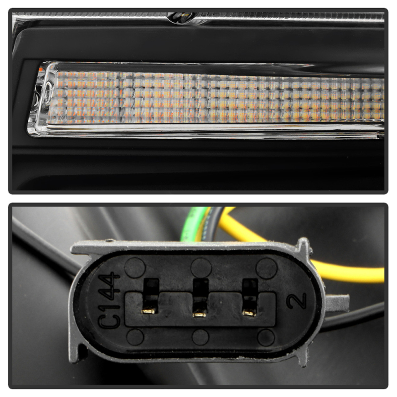 Spyder 14-21 Jeep Grand Cherokee Proj Headlights - Halogen Model Only - PRO-YD-JGC14HALSI-SBGR-BK - 5088949