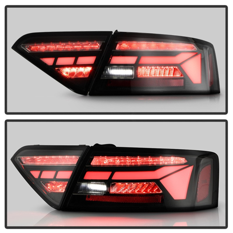 Spyder Apex 13-17 Audo A5 / S5 / RS5 (Factory LED) LED Tail Lights - Blk (ALT-YD-AA513LED-SEQGR-BK) - 5089045