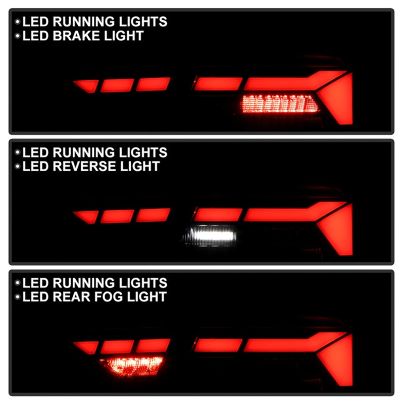 Spyder Apex 13-17 Audo A5 / S5 / RS5 (Factory LED) LED Tail Lights - Blk (ALT-YD-AA513LED-SEQGR-BK) - 5089045
