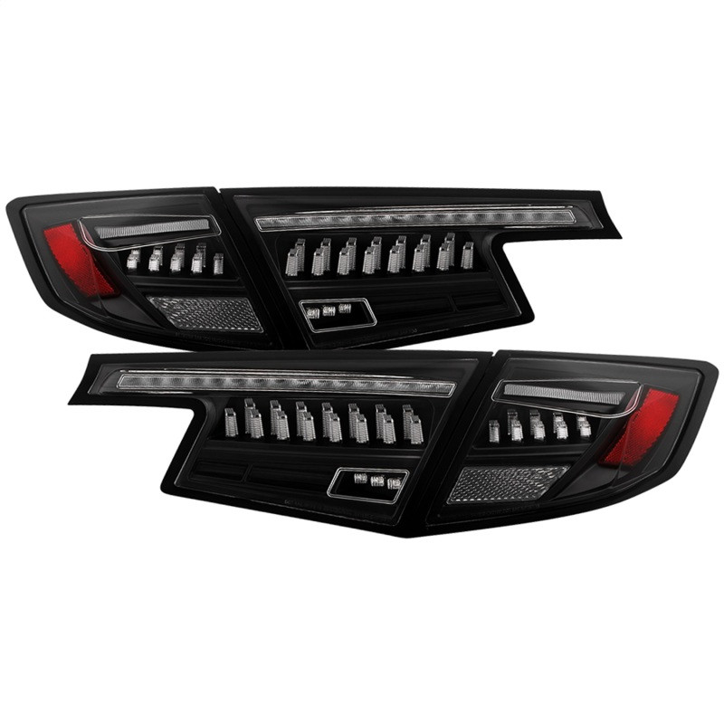 Spyder Apex 22-24 Honda Civic 5-Door LED Tail Lights - Black (ALT-YD-HC225DAP-SEQGR-BK) - 5089113 Photo - Primary
