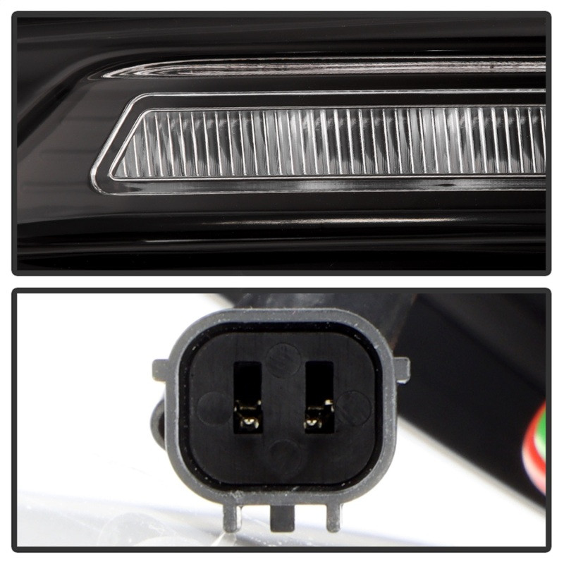 Spyder Apex 22-24 Honda Civic 5-Door LED Tail Lights - Black (ALT-YD-HC225DAP-SEQGR-BK) - 5089113 Photo - Unmounted