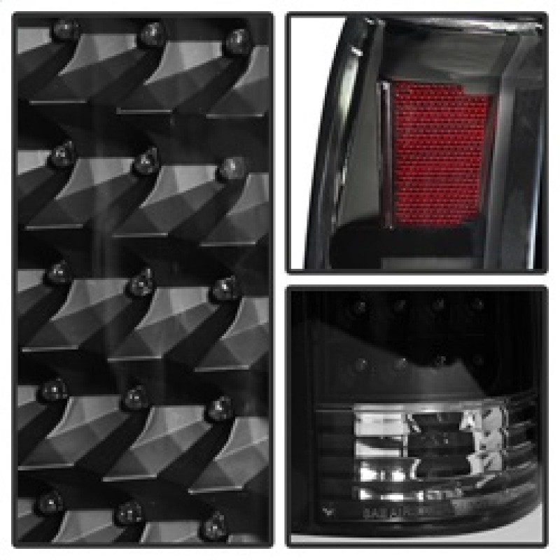 xTune Yukon Denali 99-00 LED Tail Lights Black ALT-JH-CCK88-LED-BK - 9022449