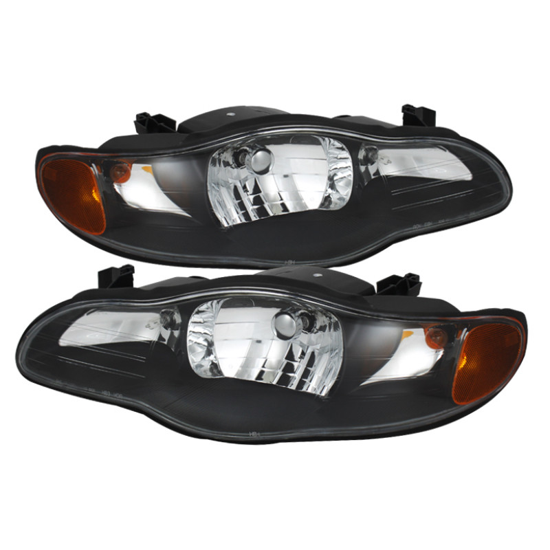 xTune Chevy Monte Carlo 00-05 Crystal Headlights Black HD-JH-CMC00-AM-BK - 9023187