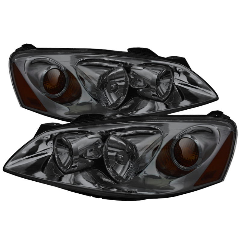 xTune Pontiac G6 05-10 (09-10 Fit w/Amber Turn Signal) Crystal Headlights Smoke HD-JH-PG605-AM-SM - 9023682