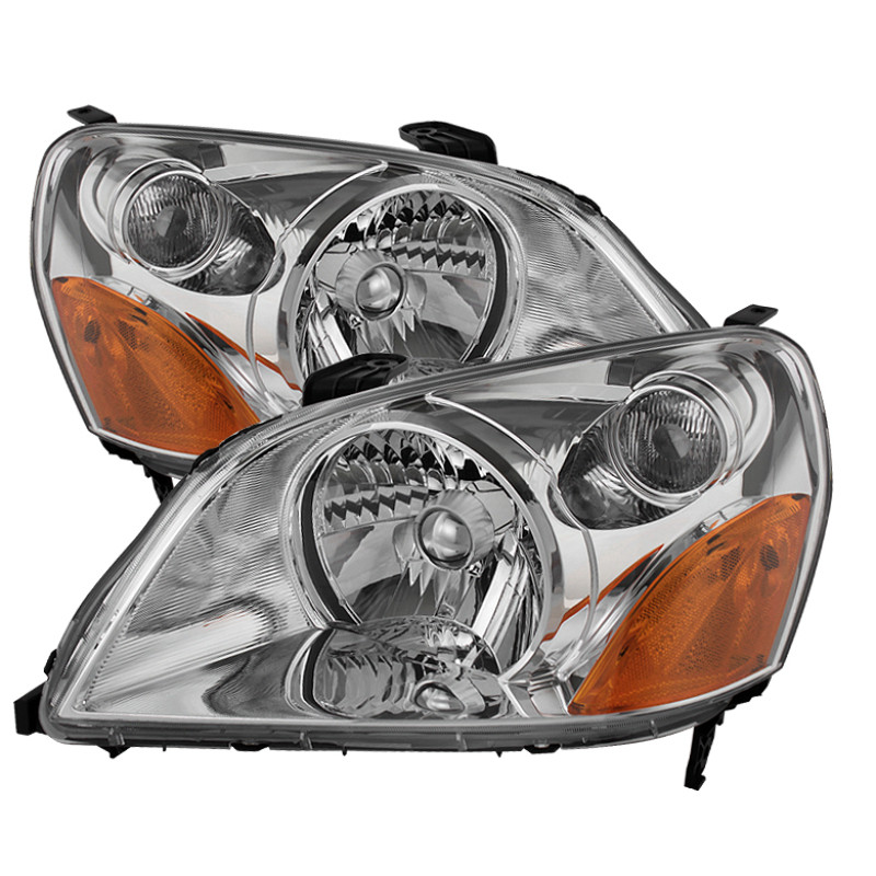 xTune Honda Pilot 03-05 Crystal Headlights Chrome HD-JH-HPIL03-AM-C - 9023705