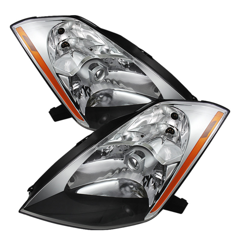 xTune Nissan 350Z 03-05 (Hid Model Only) Crystal Headlights Chrome HD-JH-N350Z-HID-C - 9025532