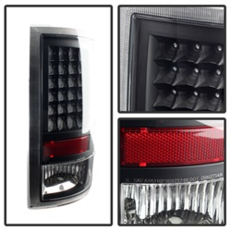 xTune Dodge Ram 1500 09-14 LED Tail Lights Incandescent Model Only Black ALT-JH-DR09-LED-BK - 9025587