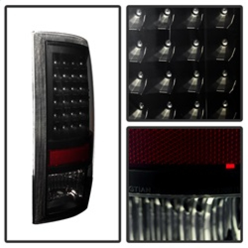 xTune Dodge Ram 1500 09-14 LED Tail Lights Incandescent Model Only Black Smoke ALT-JH-DR09-LED-BKSM - 9025617