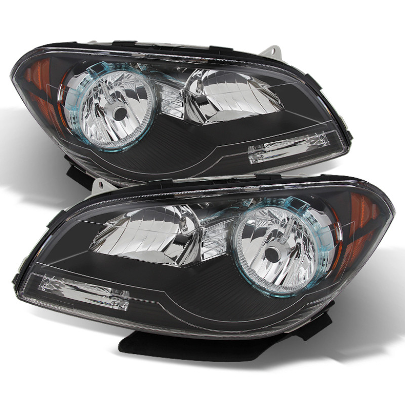xTune Chevy Malibu 2008-2012 Crystal Headlights Black HD-JH-CMA08-AM-BK - 9026010