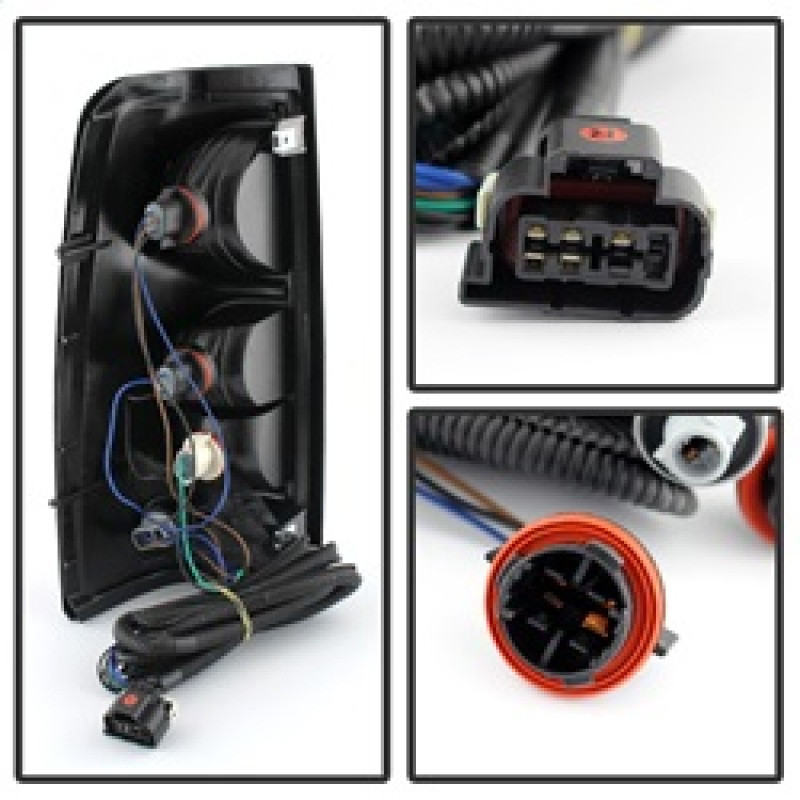 xTune Chevy Silverado 1500-2500-3500 03-06 OEM Style Tail Lights Red Smoked ALT-JH-CS03-OE-RSM - 9026355