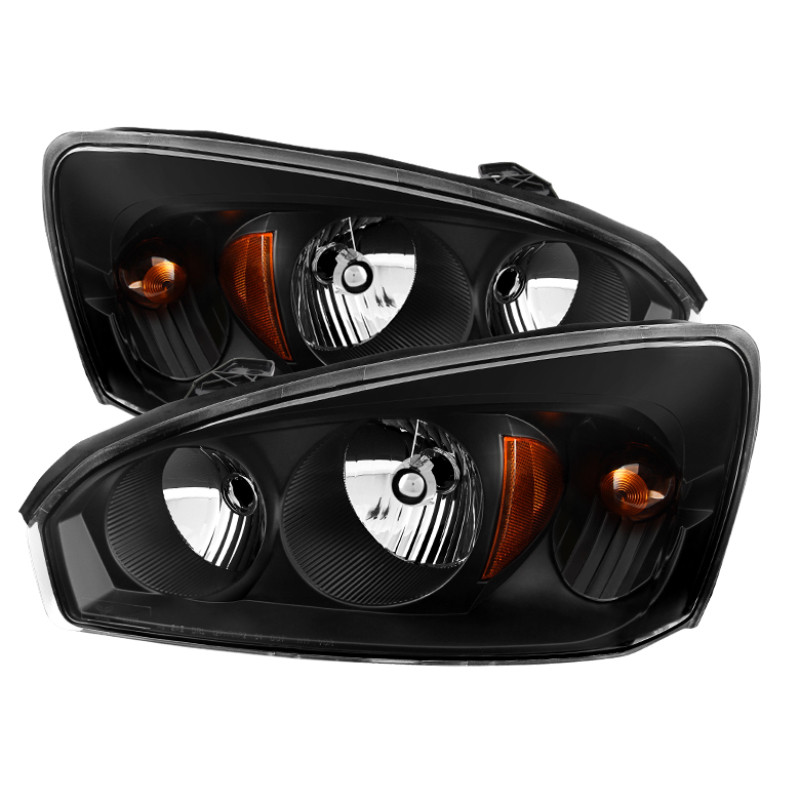 xTune Chevy Malibu 04-08 Crystal Headlights Black HD-JH-CMA04-AM-BK - 9026454
