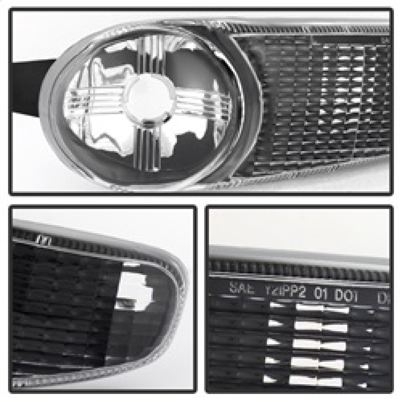 xTune GMC Sierra Denali 00-06 Bumper Lights Black CBL-GD00-BK - 9027079