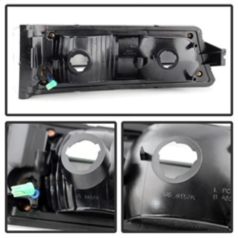 xTune Chevy Silverado 03-06 / Avalanche 02-06 LED Bumper Lights Black CBL-JH-CS03-LED-BK - 9027482