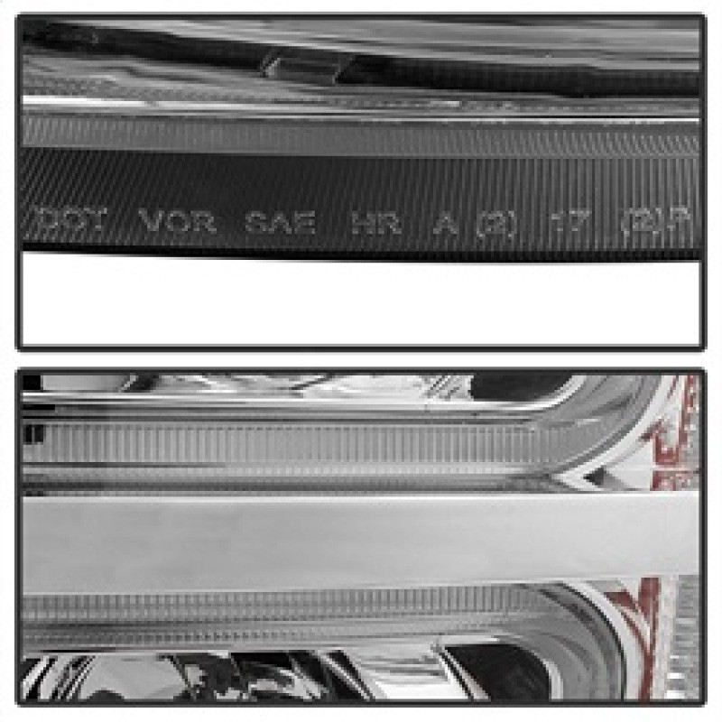xTune Chevy Silverado 1500/2500/3500 07-13 Halo Projector Headlights Chrome PRO-JH-CS07-LED-C - 9027802