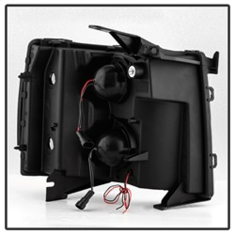 xTune Chevy Silverado 1500/2500/3500 07-13 Halo Projector Headlights Chrome PRO-JH-CS07-LED-C - 9027802