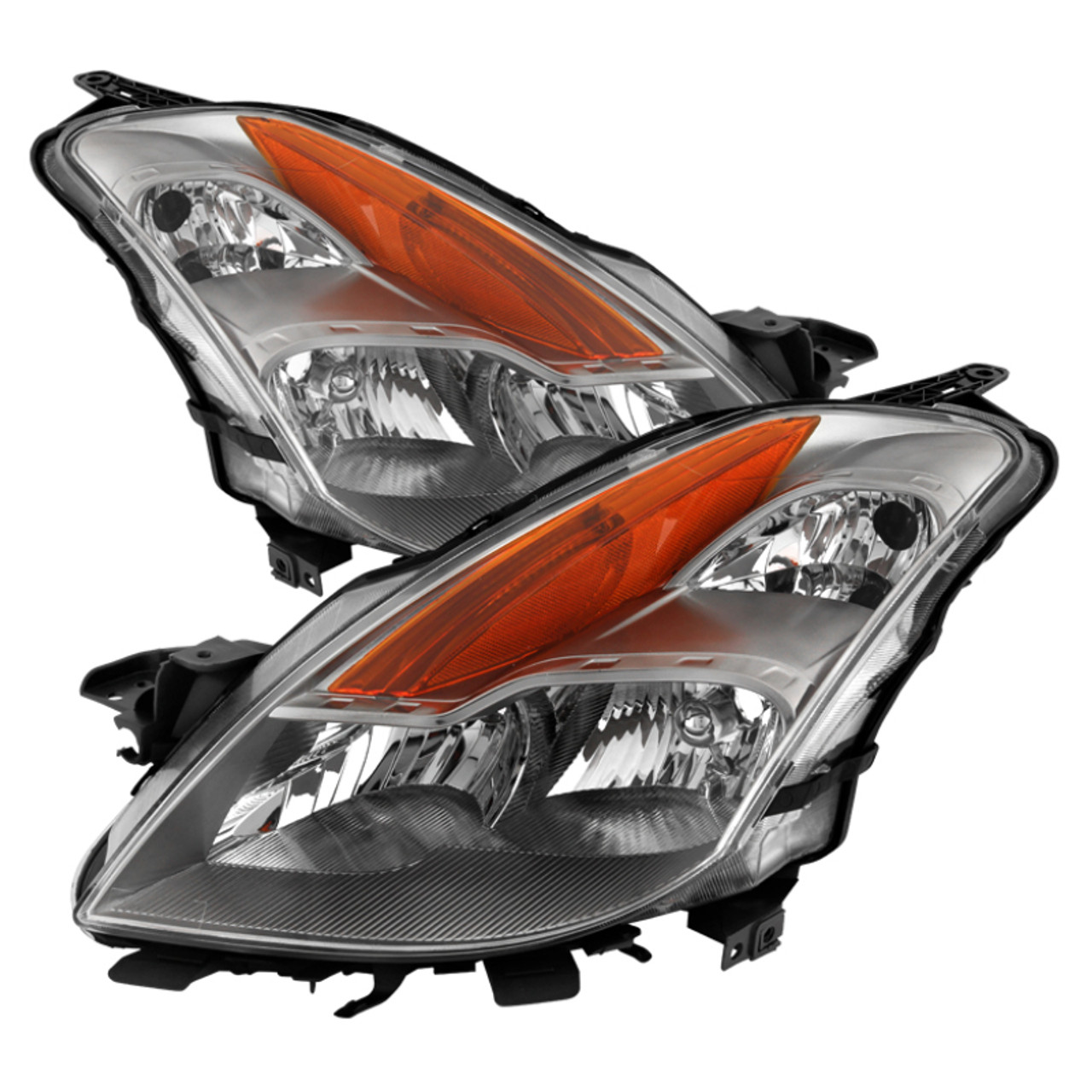 xTune Nissan Altima Coupe 08-09 Halogen Only OEM Headlights Chrome HD-JH-NA08-2D-C - 9029707
