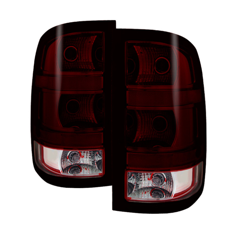 xTune GMC Sierra 2007-2013 OEM Style Tail Light Red Smoked ALT-JH-GS07-OE-RSM - 9032011