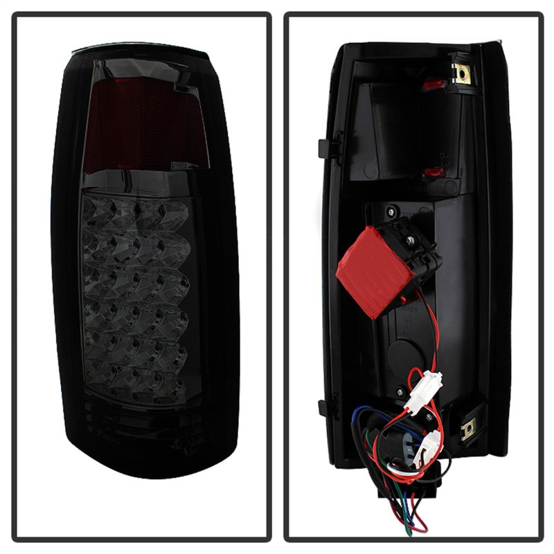 xTune Yukon Denali 99-00 LED Tail Lights w/ 3rd LED Brake Light Smoked ALT-JH-CCK88-LED-SET-SM - 9032752