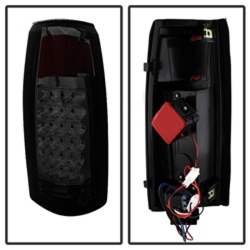 xTune Yukon Denali 99-00 LED Tail Lights w/ 3rd LED Brake Light Smoked ALT-JH-CCK88-LED-SET-SM - 9032752