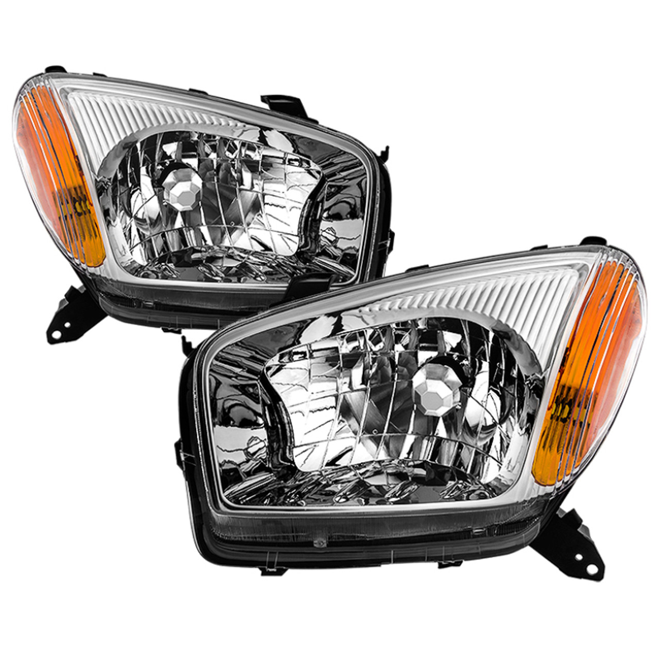 xTune Toyota RAV4 2001-2003 OEM Style Headlights - Chrome HD-JH-TRAV4-AM-C - 9036002