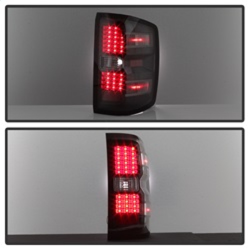 xTune Chevy 1500 14-16 / Silverado 2500HD/3500HD LED Tail Lights - Black ALT-JH-CS14-LED-BK - 9036545