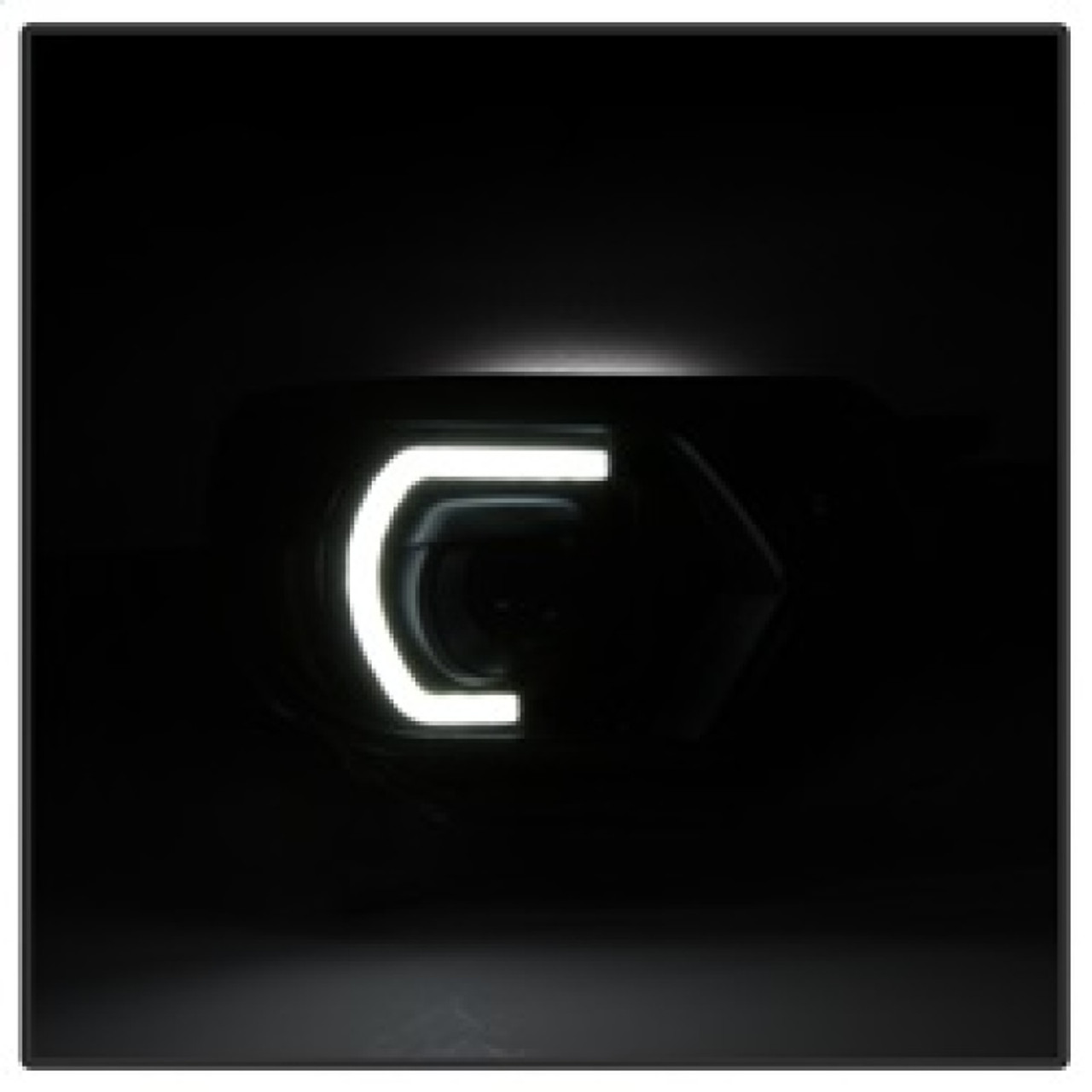 xTune Toyota Tacoma 12-15 Headlights - Light Bar DRL - Black PRO-JH-TTA12-LBDRL-BK - 9037542