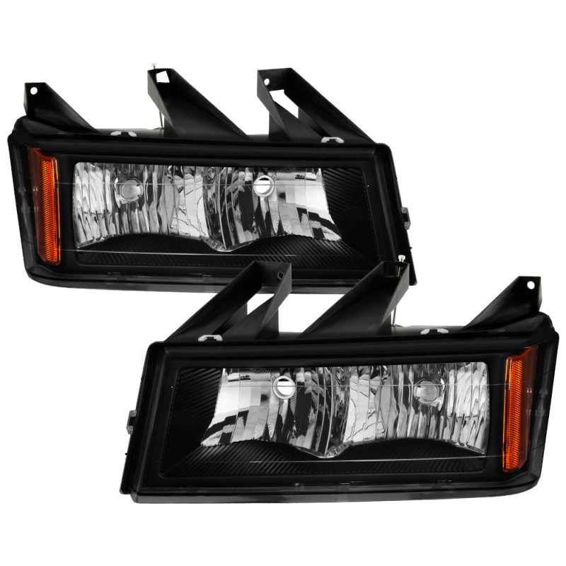xTune Chevrolet Colorado 04-12 Headlights Black - OEM Style HD-JH-CCOL04-OE-BK - 9040177