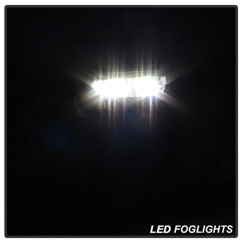 Spyder 16-18 GMC Sierra 1500 OEM Style Full LED Fog Light w/Switch - Clear (FL-GS2016-LED-C) - 9043222