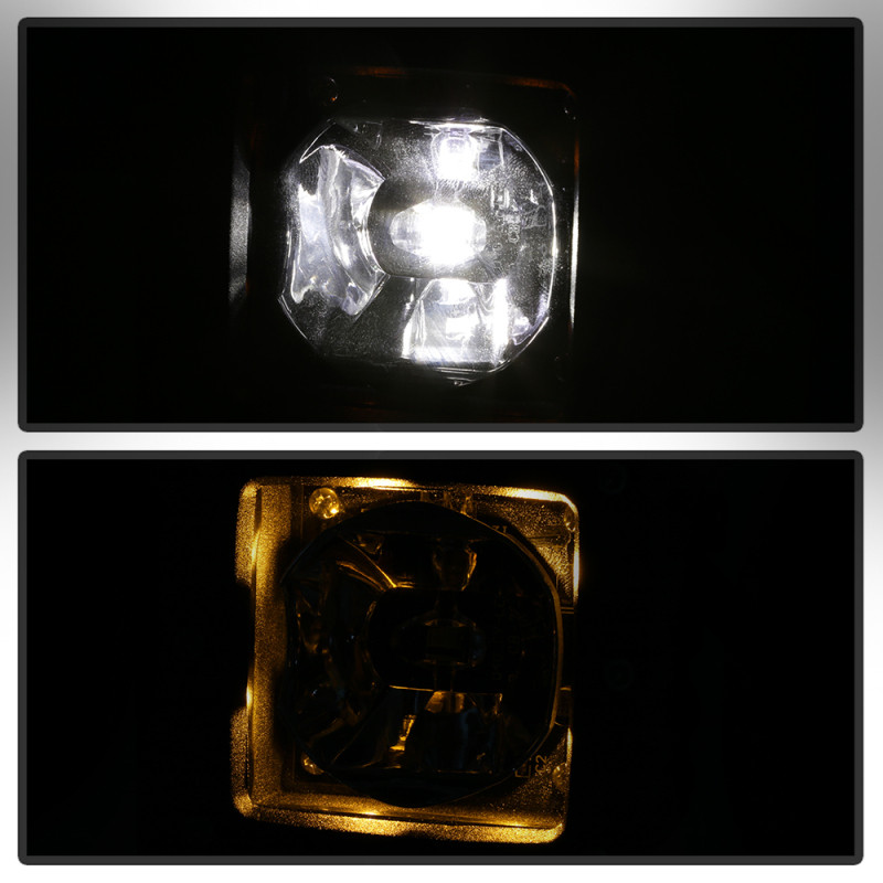 Spyder Dodge Ram 2013-2018 1500 Only Full LED Fog Lights W/Bracket and Universal Switch- Clear - 9045424