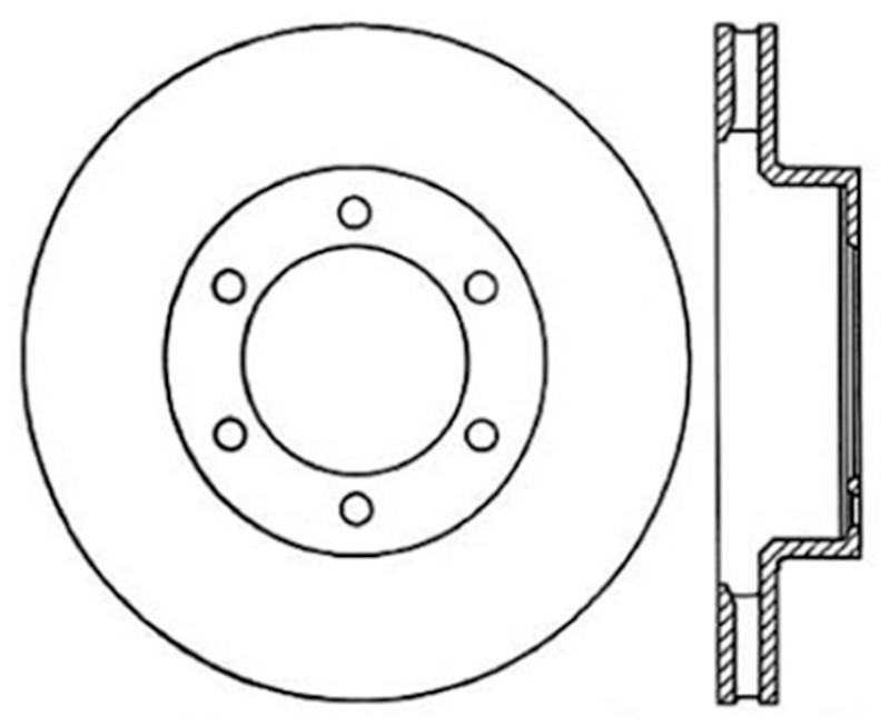 Stoptech 03-09 Toyota 4Runner / 05-14 Toyota FJ Cruiser Front Performance Cryo Brake Rotor - 120.44129CRY