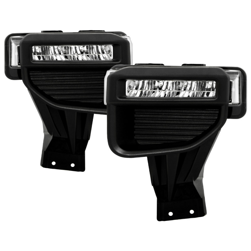 Spyder 20-22 Ford F250/F350 Super Duty OEM Full LED Fog Lights W/ Switch - Clear - 9051135