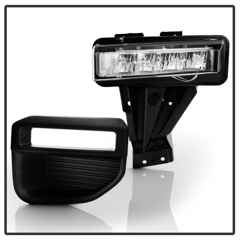 Spyder 20-22 Ford F250/F350 Super Duty OEM Full LED Fog Lights W/ Switch - Clear - 9051135