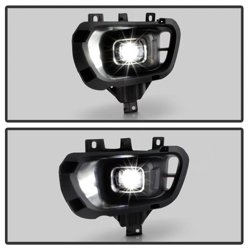 Spyder 19-23 Ford Ranger Full LED OEM Style Fog Lights w/ Switch - Clear (FL-FR19-LED-C) - 9051166