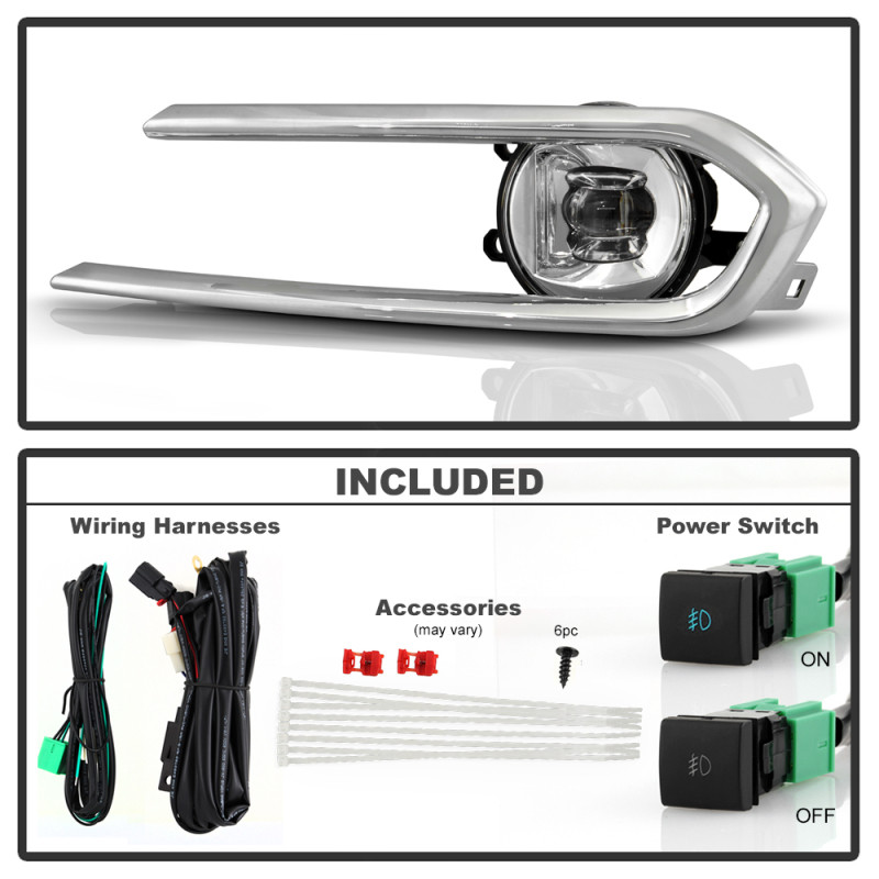 Spyder 21-23 Toyota Sienna (LE-XLE Models Only) OEM Full LED Fog Lights w/Switch - 9051364