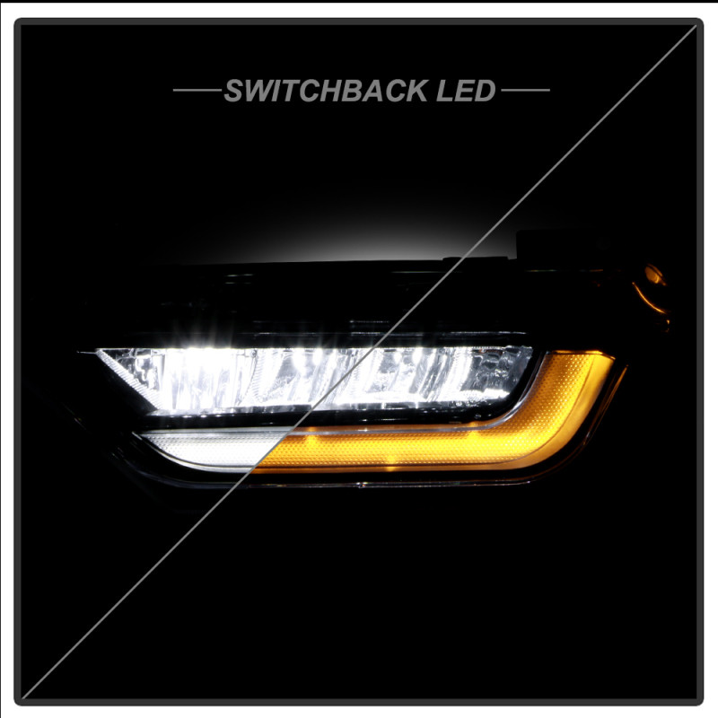 Spyder 21-23 Ford F150 w/ Turn Signal OEM Style Full LED Fog Lights w/ Switch FL-FF1502021-LED-T-C - 9052262