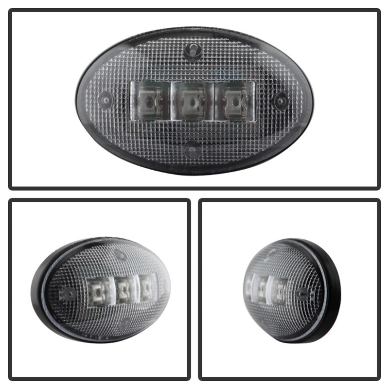 xTune Ford Superduty F250-F550 99-10 Dually Fender LED Side Fender Lights Clear ACC-LED-FDSD99-SL-C - 9924651