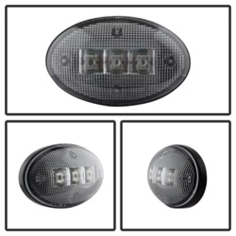 xTune Ford Superduty F250-F550 99-10 Dually Fender LED Side Fender Lights Clear ACC-LED-FDSD99-SL-C - 9924651