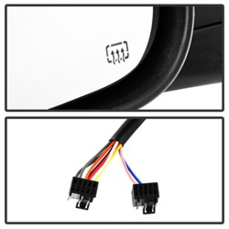 xTune Dodge Ram 1500 09-12 Extendable Heated Adjust Mirror Black Housing Left MIR-DRAM09S-PWH-L - 9935596