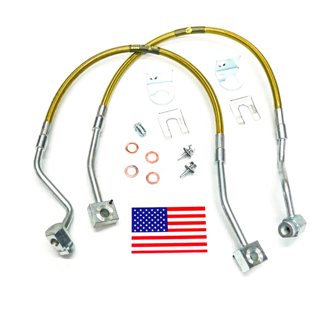 Superlift 91-94 Ford Ranger/Explorer w/ 4-6in Lift Kit (Pair) Bullet Proof Brake Hoses - 91240