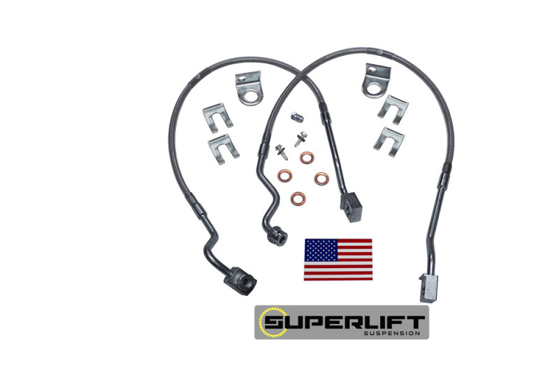 Superlift 95-97 Ford Ranger w/ 4-6in Lift Kit (Pair) Bullet Proof Brakes Hoses - 91260