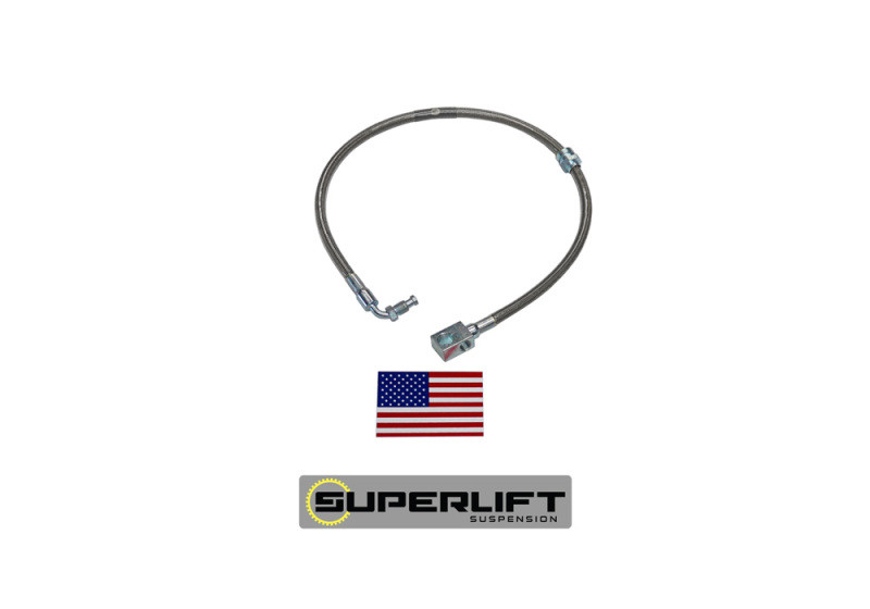 Superlift 78-79 Ford F-150/Bronco w/ 4-9in Lift Kit (Single) Bullet Proof Brake Hose - 91280