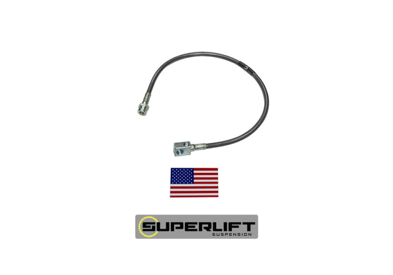 Superlift 78-79 Ford Bronco w/ 4-9in Lift Kit (Single) Bullet Proof Brake Hose - 91296