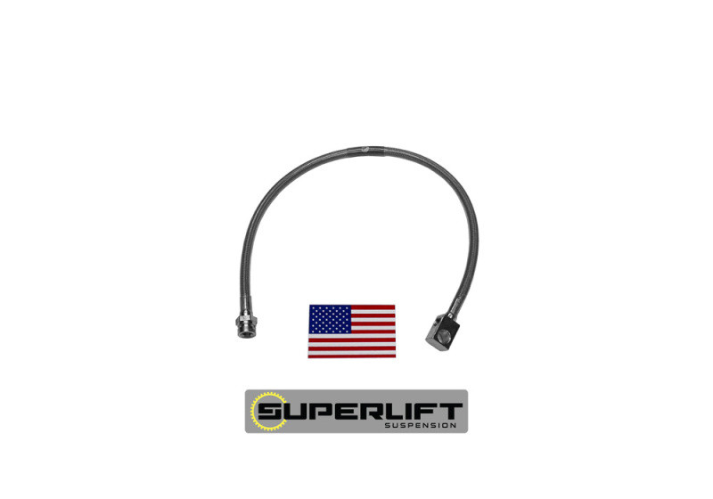 Superlift 77-86 Jeep CJ w/ 2-4in Lift Kit (Single) Bullet Proof Brake Hose - 91405