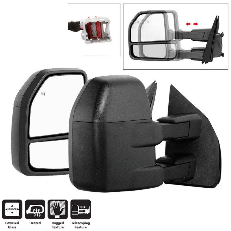 xTune 15-17 Ford F-150 Heated Telescoping Mirrors (Pair) (MIR-FF15015-G4-PWH-SET) - 9943058